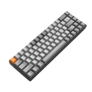 ZIYOU LANG K68 68 Keys Bluetooth Wireless Dual Model Mechanical Keyboard, Style: Red Shaft Version (Gray)