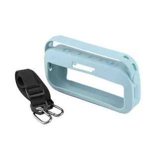 For Bose SoundLink Flex Bluetooth Speaker Silicone Protective Case Cover With Shoulder Strap(Blue)
