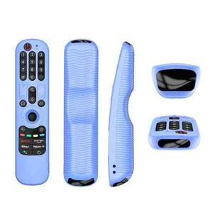 For LG An-MR21GC / AN-MR21N / AN-MR21GA TV Remote Control Silicone Protective Case(Luminous Blue)