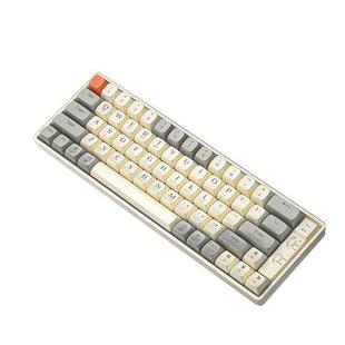 LANGTU GK65 65 Keys Wireless / Bluetooth / Wired Three Model Game Mechanical Keyboard, Cable Length: 1.5m(Milk White)