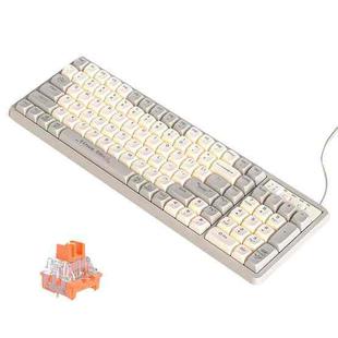 LANGTU GK102 102 Keys Hot Plugs Mechanical Wired Keyboard. Cable Length: 1.63m, Style: Gold Shaft (Beige Knight)