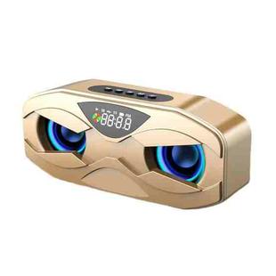 M5 Portable 6D Surround Sound Digital Display Bluetooth Speaker(Gold)