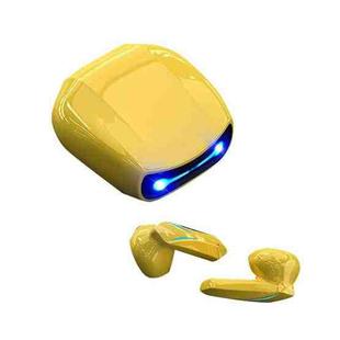 L15 Semi-in-ear Game Sound Identification Super Long Standby Wireless Bluetooth TWS Earphone(Yellow)