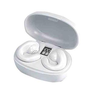 S29 Mini Portable Painless HD LED Digital Display Wireless Bluetooth 5.2 TWS Earphone(White)
