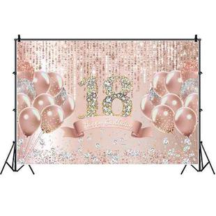 MDU05520 1.5m x 1m Rose Golden Balloon Birthday Party Background Cloth Photography Photo Pictorial Cloth