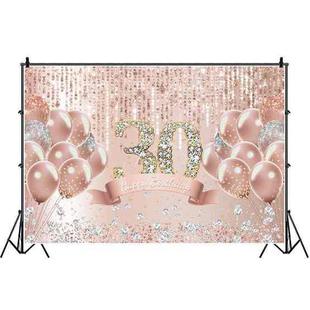 MDU05522 1.5m x 1m Rose Golden Balloon Birthday Party Background Cloth Photography Photo Pictorial Cloth