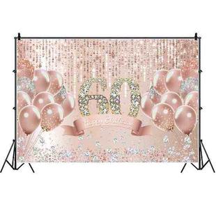 MDU05525 1.5m x 1m Rose Golden Balloon Birthday Party Background Cloth Photography Photo Pictorial Cloth