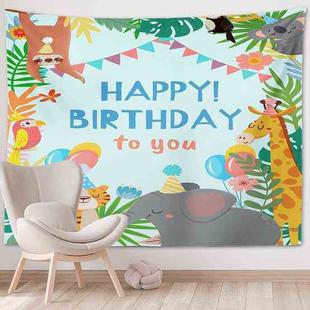 Happy Birthday Photo Backdrop Party Decoration Tapestry, Size: 100x75cm(GT56-3)