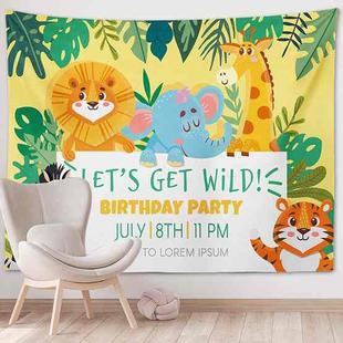 Happy Birthday Photo Backdrop Party Decoration Tapestry, Size: 100x75cm(GT56-7)