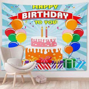 Happy Birthday Photo Backdrop Party Decoration Tapestry, Size: 100x75cm(GT56-10)