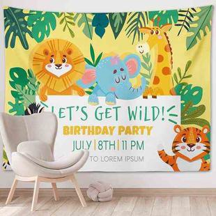 Happy Birthday Photo Backdrop Party Decoration Tapestry, Size: 230x180cm(GT56-7)