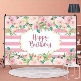 1.5m x 1m Flower Series Happy Birthday Party Photography Background Cloth(MDU04214)