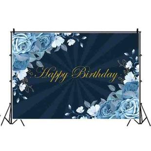 1.5m x 1m Flower Series Happy Birthday Party Photography Background Cloth(MSC00298)