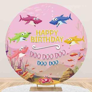 1m x 1m Underwater Mermaid Birthday Party Photography Washed With Elastic Circular Background Cloth(MDN11653)