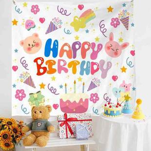 Birthday Layout Hanging Cloth Children Photo Wall Cloth, Size: 150x180cm Velvet(4)