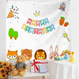 Birthday Layout Hanging Cloth Children Photo Wall Cloth, Size: 150x180cm Velvet(34)