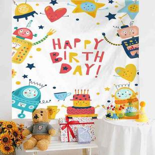 Birthday Layout Hanging Cloth Children Photo Wall Cloth, Size: 180x200cm Velvet(1)