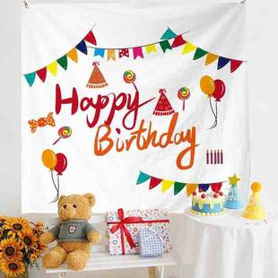 Birthday Layout Hanging Cloth Children Photo Wall Cloth, Size: 180x200cm Velvet(39)