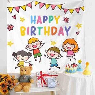 Birthday Layout Hanging Cloth Children Photo Wall Cloth, Size: 180x230cm Velvet(twenty one)