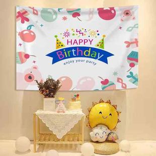 Birthday Background Cloth Cartoon Baby Photo Layout Cloth, Size: Brushed Cloth 200x150cm(GT1845)