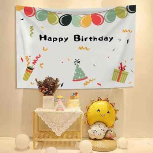Birthday Background Cloth Cartoon Baby Photo Layout Cloth, Size: Short Plush 200x150cm(GT1840)