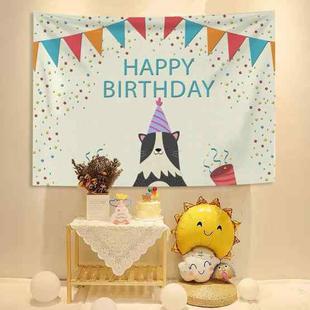 Birthday Background Cloth Cartoon Baby Photo Layout Cloth, Size: Short Plush 200x150cm(GT1846)