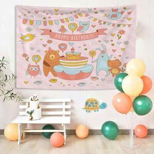 Birthday Background Cloth Cartoon Baby Photo Layout Cloth, Size: Brushed Cloth 230x180cm(GT1837)