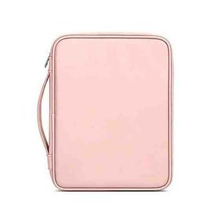 Baona BN-Q015 Leather Waterproof Shock Absorbing Handheld Tablet Bag, Size: 12.9 inches(Pink)