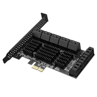 PCIE X1 To 16 Ports SATA3.0 Rotary Card Computer Desktop Solid State Hard Disk