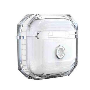 For AirPods 3 RJT-AP-03 Transparent Anti-fall Bluetooth Earphone Protective Sleeve(White)
