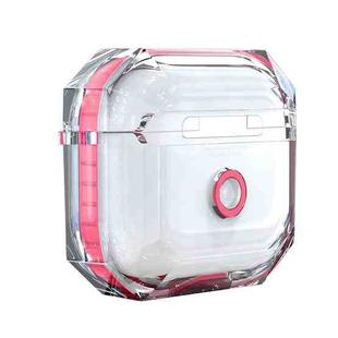 For AirPods 3 RJT-AP-03 Transparent Anti-fall Bluetooth Earphone Protective Sleeve(Red)