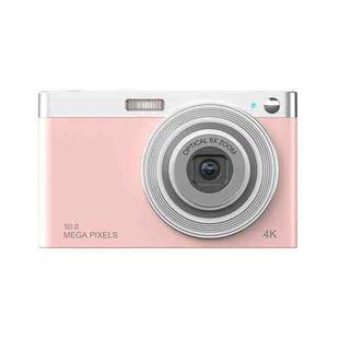 C13 2.88 inch 4K 8X Optical Zoom Telescopic Lens HD Digital Camera, Spec: Pink