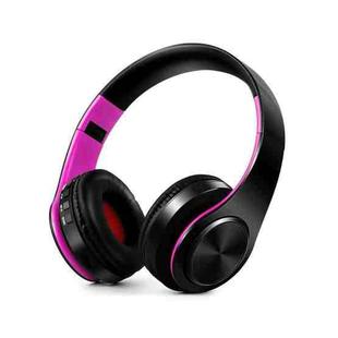 LPT660 Bluetooth Wireless Headset HIFI Stereo Sports Headphones(Black+Pink)