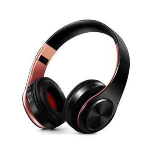 LPT660 Bluetooth Wireless Headset HIFI Stereo Sports Headphones(Black+Rose Gold)