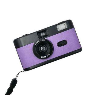 R2-FILM Retro Manual Reusable Film Camera for Children without Film(Black+Purple)