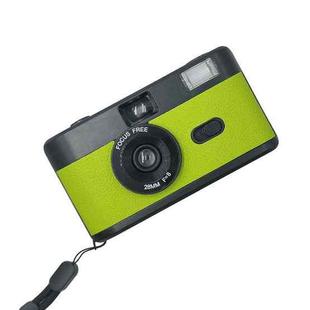 R2-FILM Retro Manual Reusable Film Camera for Children without Film(Black+Grass Green)