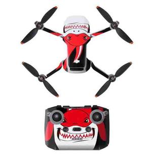 Sunnylife MM2-TZ452 For DJI Mini 2 Waterproof PVC Drone Body + Arm + Remote Control Decorative Protective Stickers Set(Shark Red)