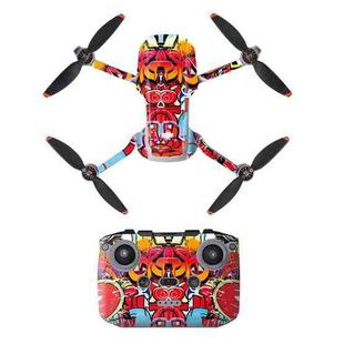 Sunnylife MM2-TZ452 For DJI Mini 2 Waterproof PVC Drone Body + Arm + Remote Control Decorative Protective Stickers Set(Color Graffiti)