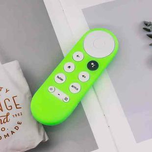 For Google Chromecast 2020 Y16 Remote Control Anti-fall Silicone Protective Case(Luminous Green)