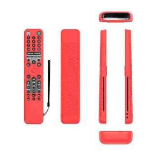 Y46 Remote Control Anti-Fall Silicone Protective Case For Sony RMF-TX600C/P/U/E 500U/E(Red)