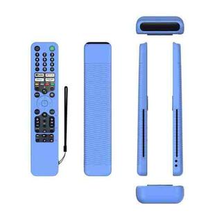 For Sony RMF/MG3-TX520U Y52 Voice Remote Anti-Drop Silicone Protective Cover(Luminous Blue)