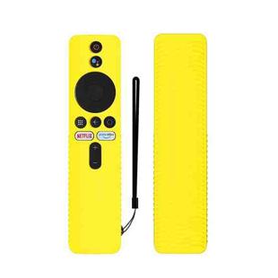 For Xiaomi 4K TV Stick Y48 Remote Control Anti-Drop Silicone Protective Cover(Yellow)
