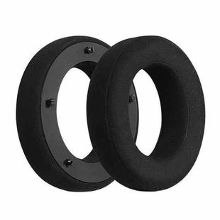 For Focal Clear MG Pro 2pcs Leather Breathable and Comfortable Headset Cover, Color: Fiber Black