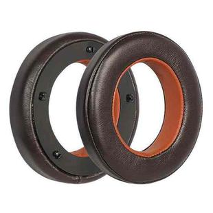 For Focal Clear MG Pro 2pcs Leather Breathable and Comfortable Headset Cover, Color: Lambskin Brown