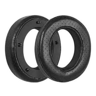 For Focal Clear MG Pro 2pcs Leather Breathable and Comfortable Headset Cover, Color: Lambskin Black