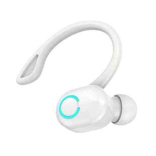 S10 Bluetooth Headset Business Model Hanging Ear Type Stereo Earphone(White)