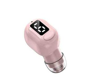 M5 Digital Display Bluetooth Headset Mini In-ear Invisible Headphones(Pink)