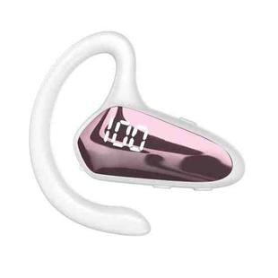 YX02 With Digital Display Hanging Ear Bone Conduction Bluetooth Headset(Pink)