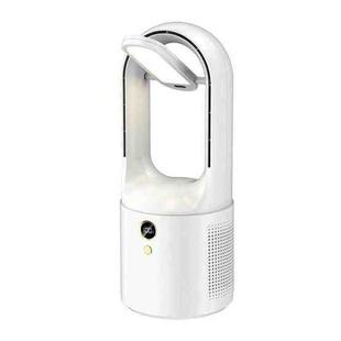 X27 White Student Dormitory Bedside Small USB Charging Platform Light Desktop Bladeless Quiet Fan