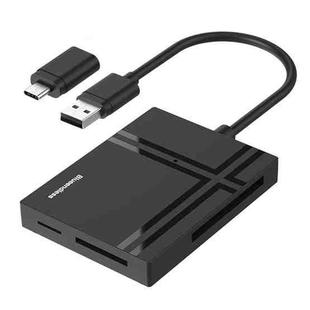 Blueendless C5U3 Type-C/USB-C 5-In-1 CF/XD/TF/SD/MS Card Reader(5 In 2)